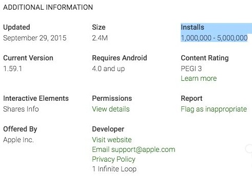 Move to iOS 9月18号上架还不到两个月，下载量已经突破百万
